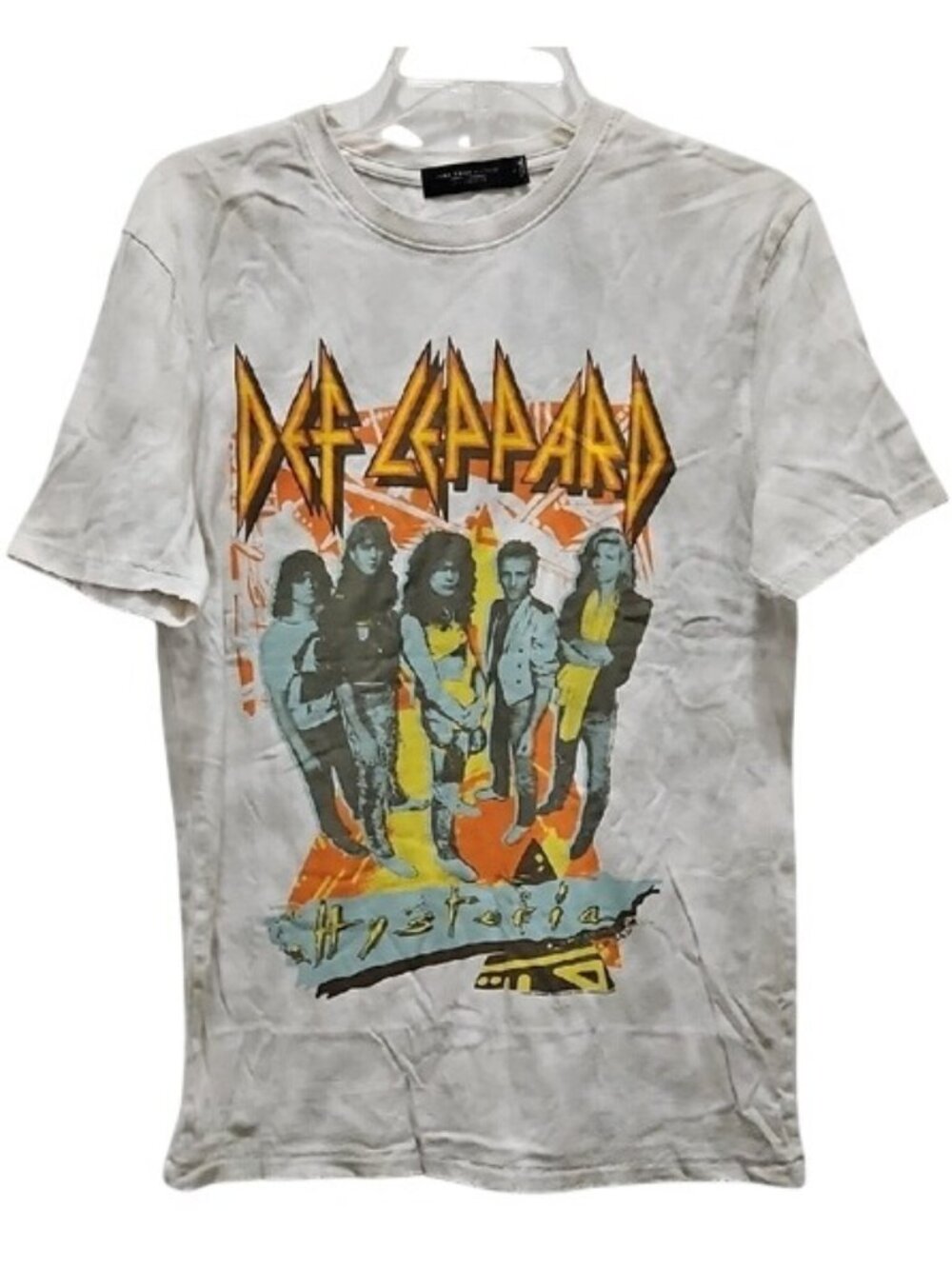 Junk Food Clothing Def Leppard Hysteria Vintage Graphic Band Tee Small New
